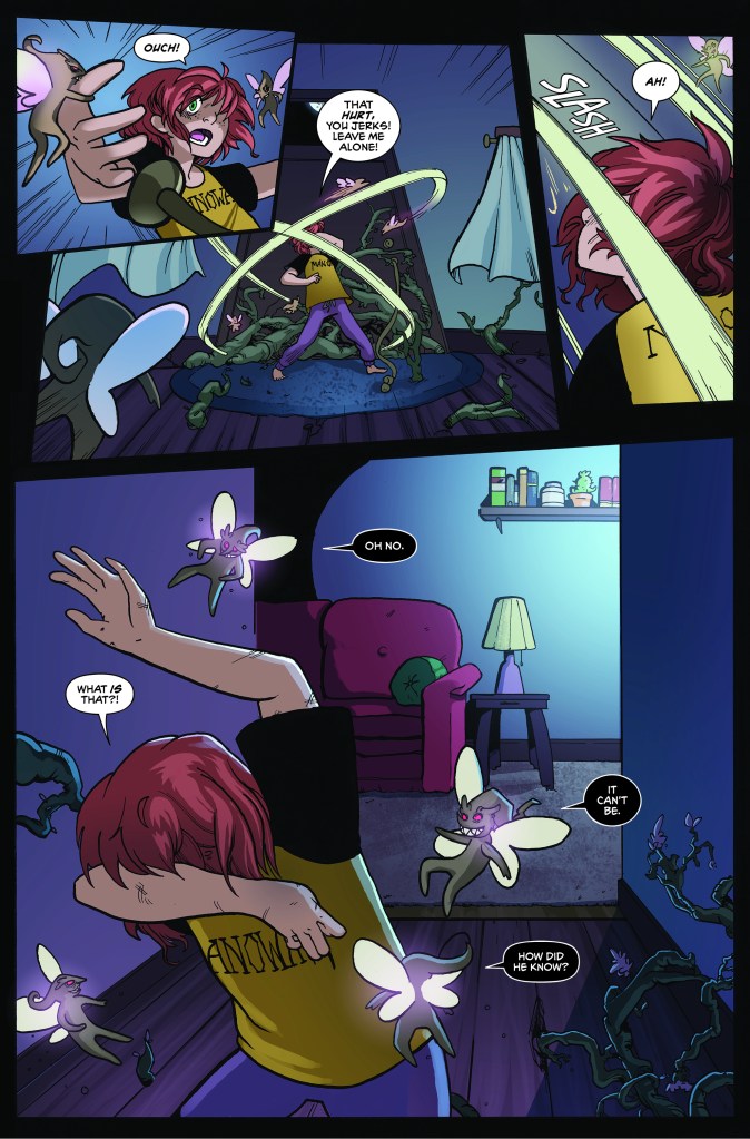 The Nightcrawlers page 2 - Frannie continues to be attacked by fairies and old magic